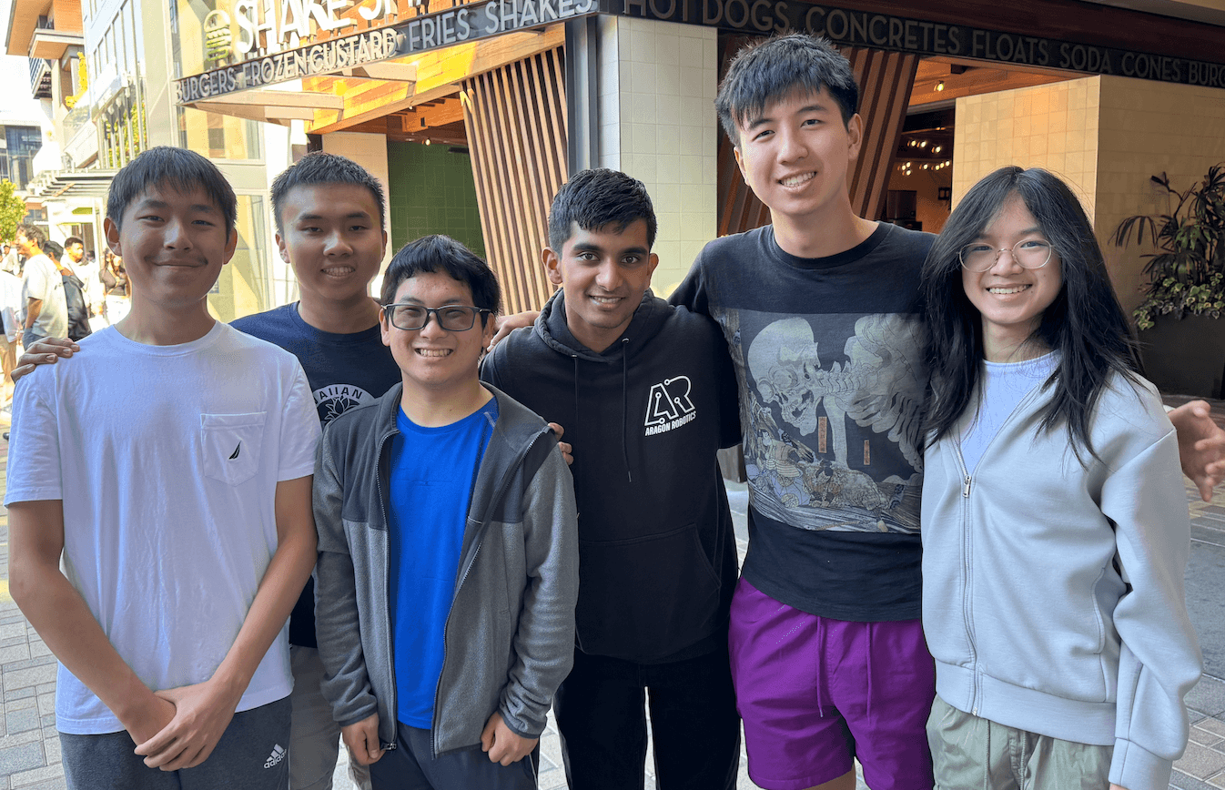 Aurelius Robotics team members at a competition